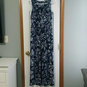 Chaps long blue dress